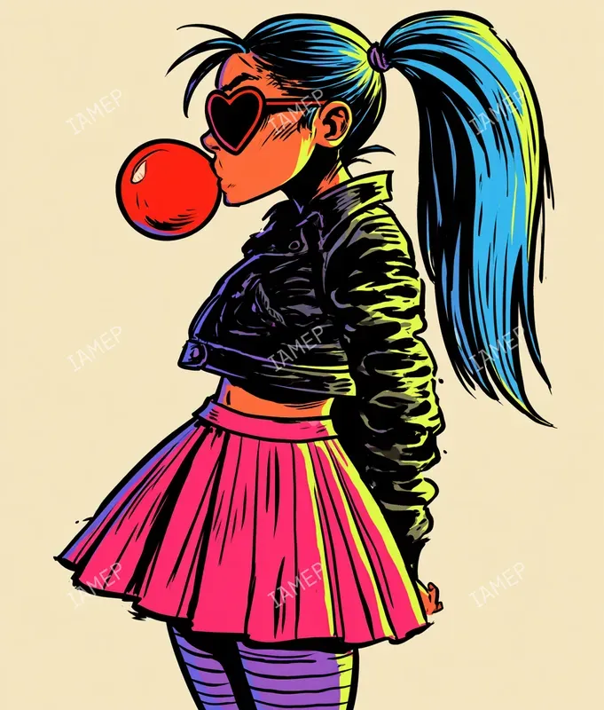 Neon Underground Comic Characters