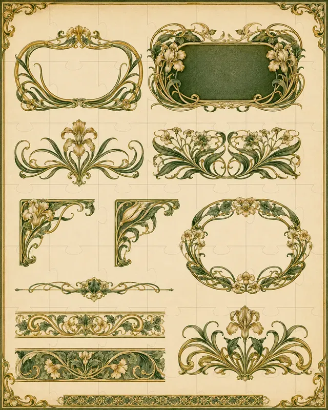 Vintage Decorative Frame Engines