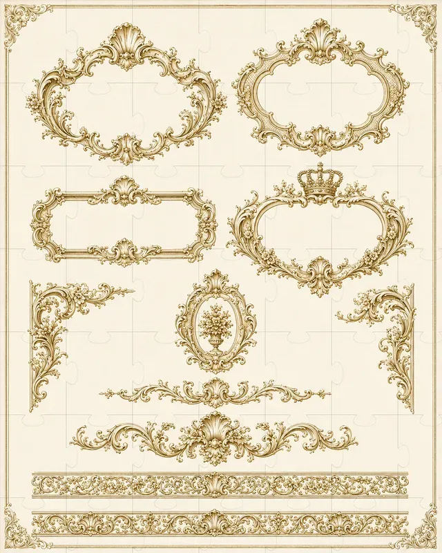 Vintage Decorative Frame Engines