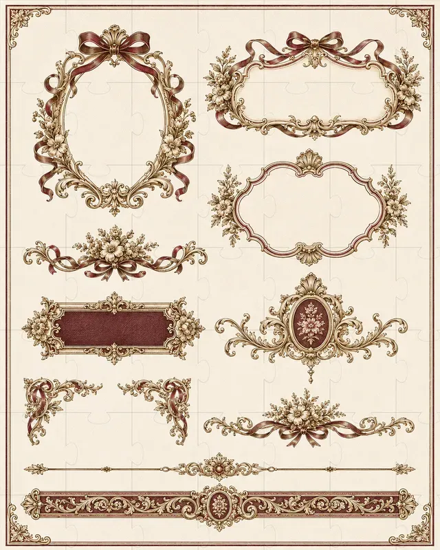 Vintage Decorative Frame Engines