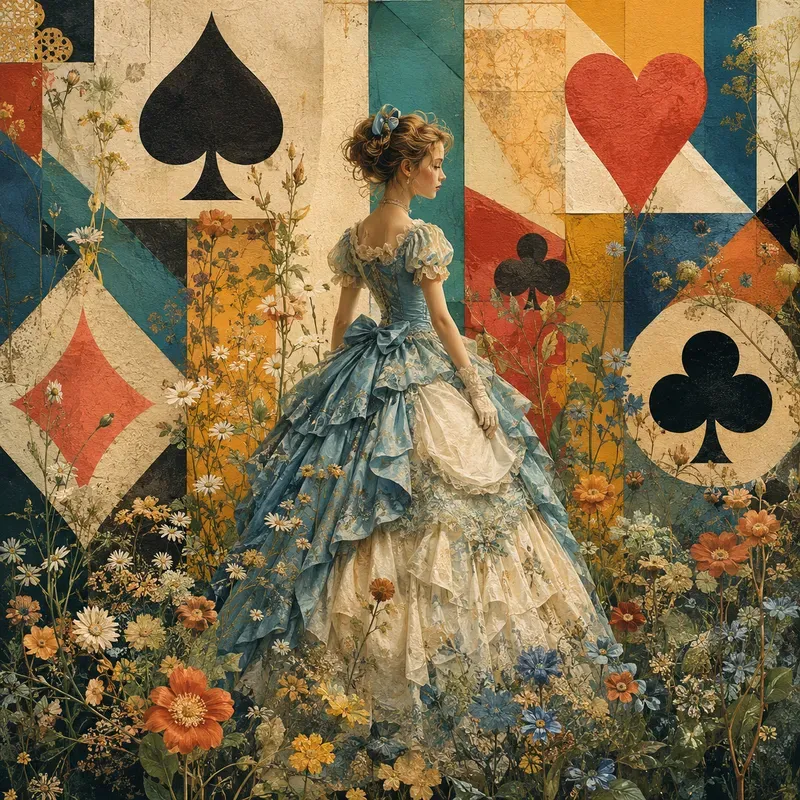 Whimsical Card Garden Portraits