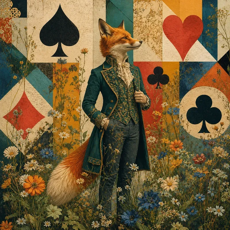 Whimsical Card Garden Portraits