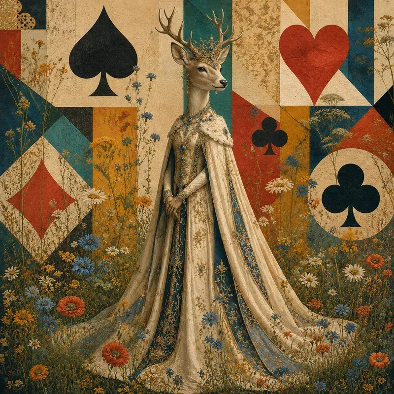 Whimsical Card Garden Portraits