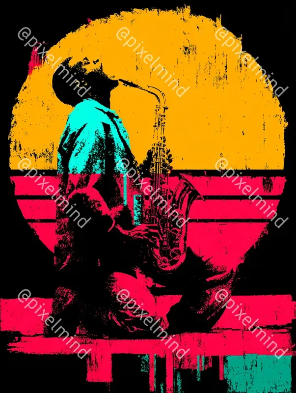 Retro 80s Synthwave Sunset Tshirt Packs