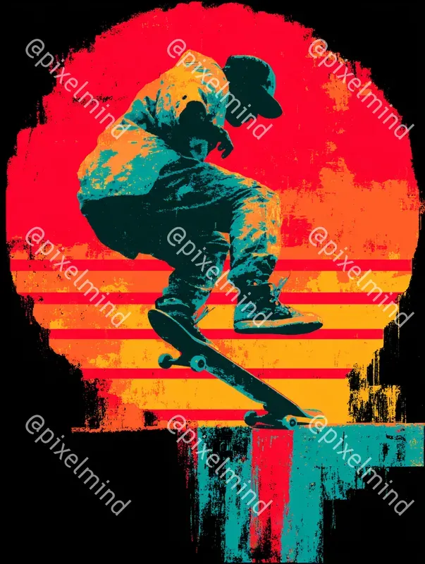 Retro 80s Synthwave Sunset Tshirt Packs