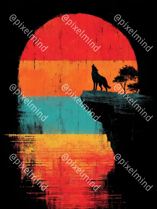 Retro 80s Synthwave Sunset Tshirt Packs