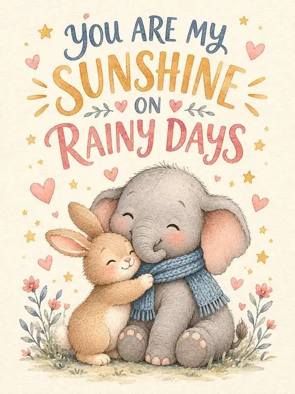 Whimsical Animal Friendship Posters