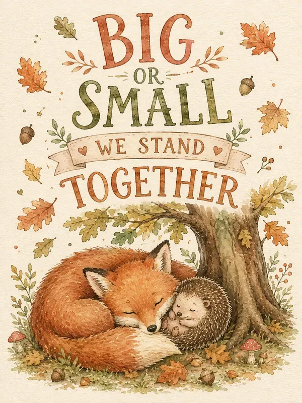 Whimsical Animal Friendship Posters