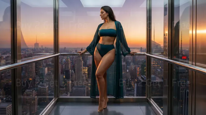Glass Elevator Skyline Models Girls