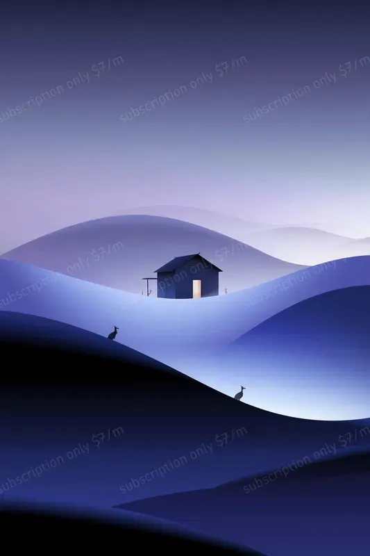 Calm Minimal Gradient Wall Art