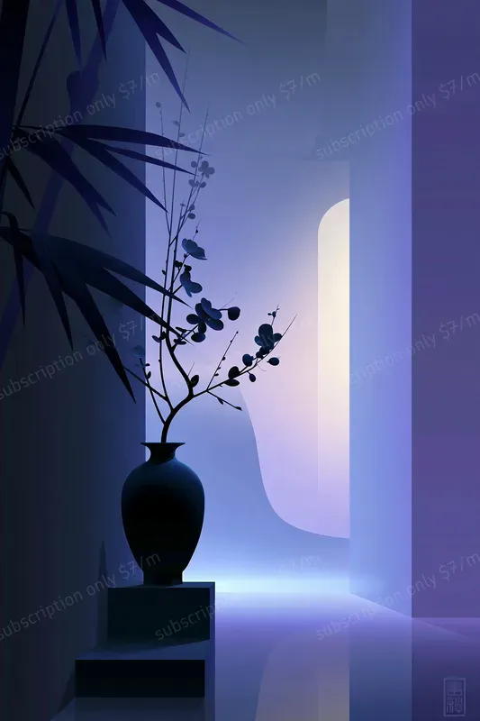 Calm Minimal Gradient Wall Art