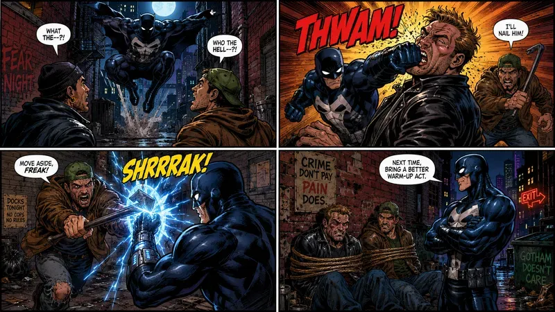 Retro Marvel Comic Generator 4 Panels