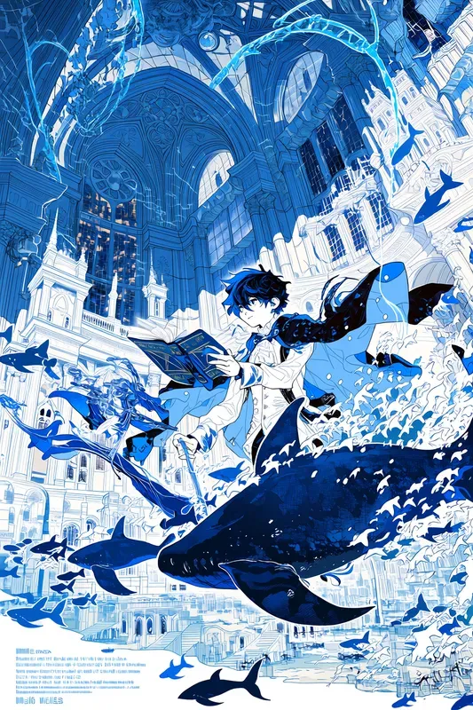 Monochromatic Fantasy Manga Worlds