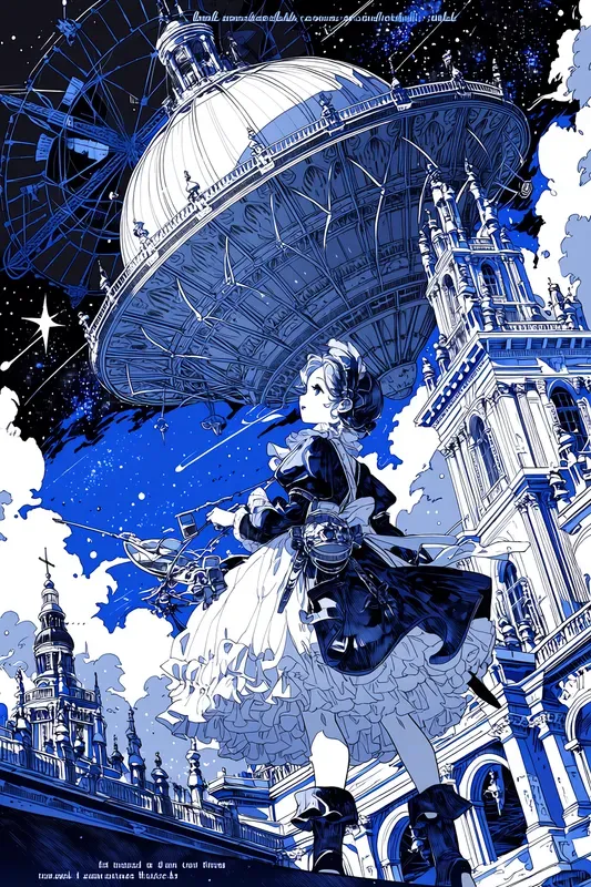 Monochromatic Fantasy Manga Worlds