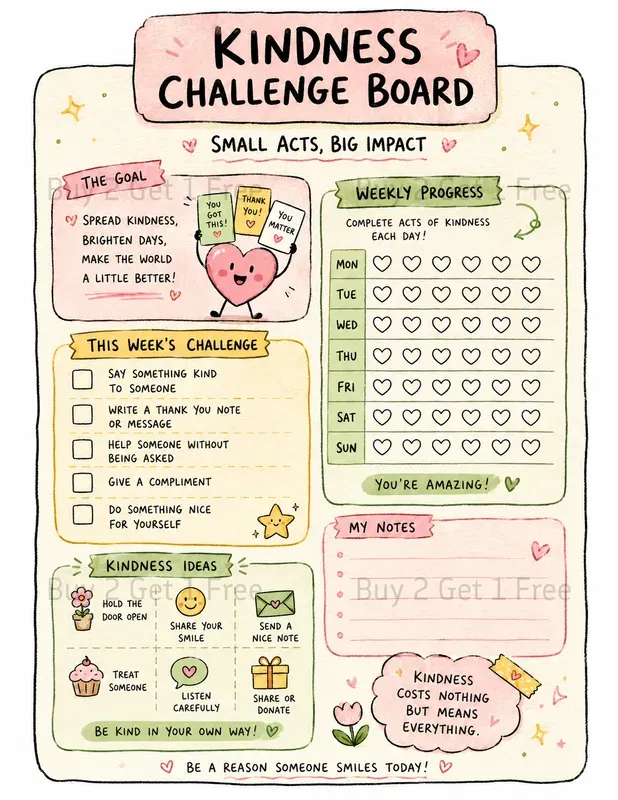 Doodle Worksheet Infographic Cards