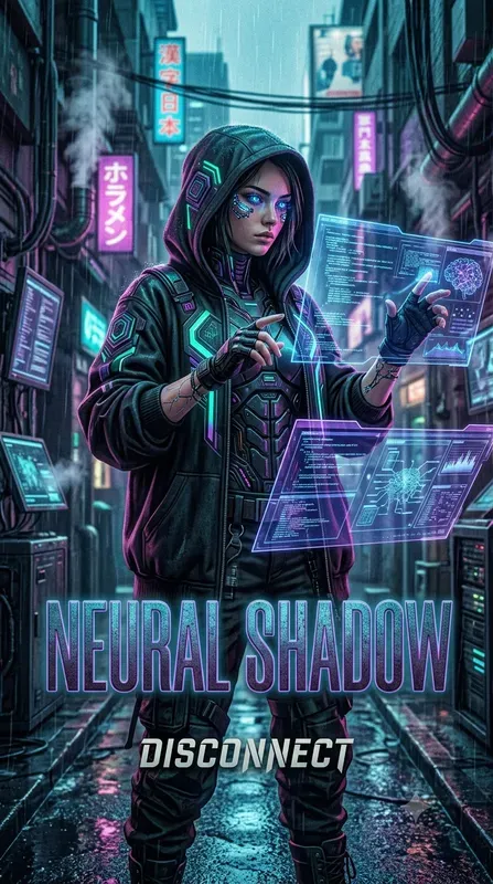 Cyberpunk Tech Noir Movie Posters