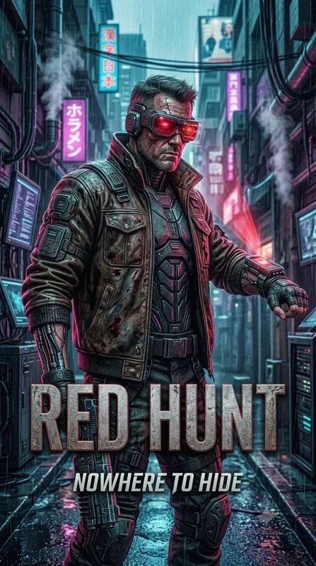 Cyberpunk Tech Noir Movie Posters