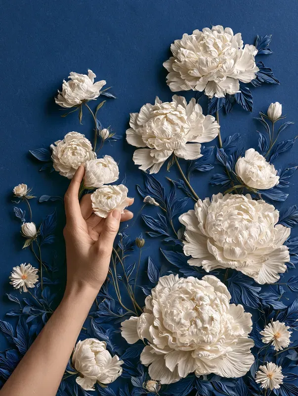 Cobalt Paper Quilling Art