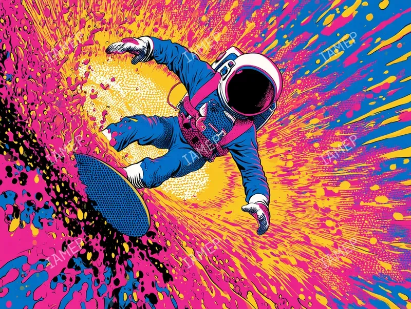 Psychedelic Neon Poparts