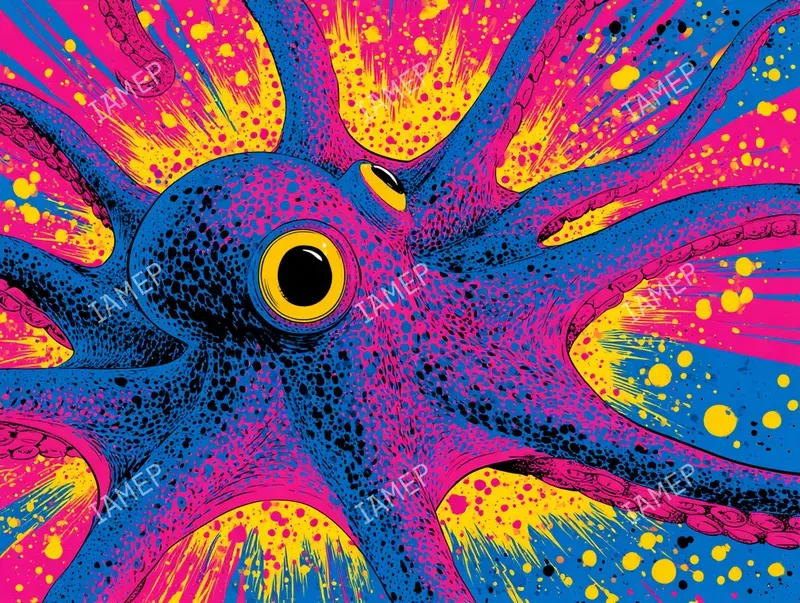 Psychedelic Neon Poparts