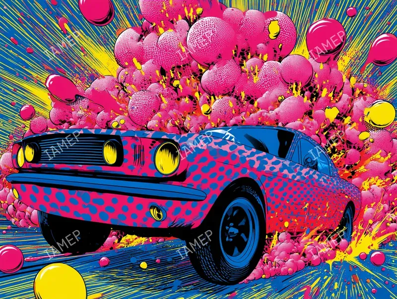 Psychedelic Neon Poparts