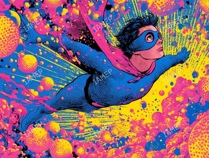 Psychedelic Neon Poparts