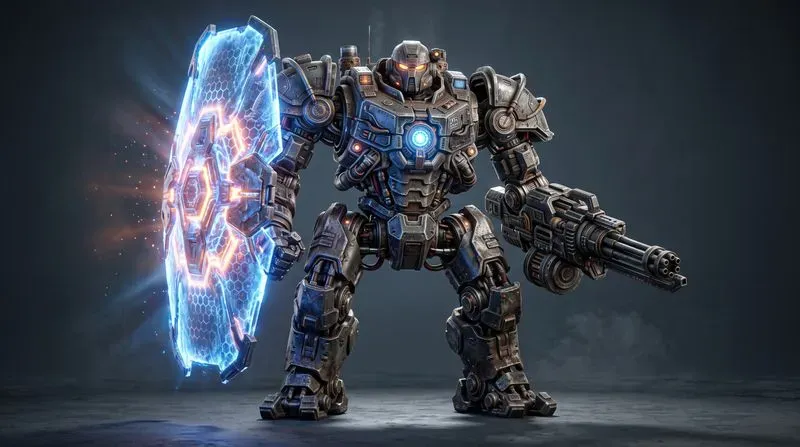 3D Giant Game Mech Robots