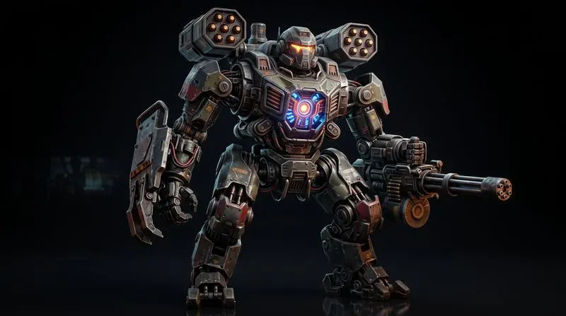 3D Giant Game Mech Robots