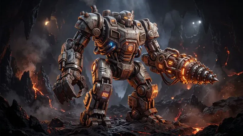 3D Giant Game Mech Robots