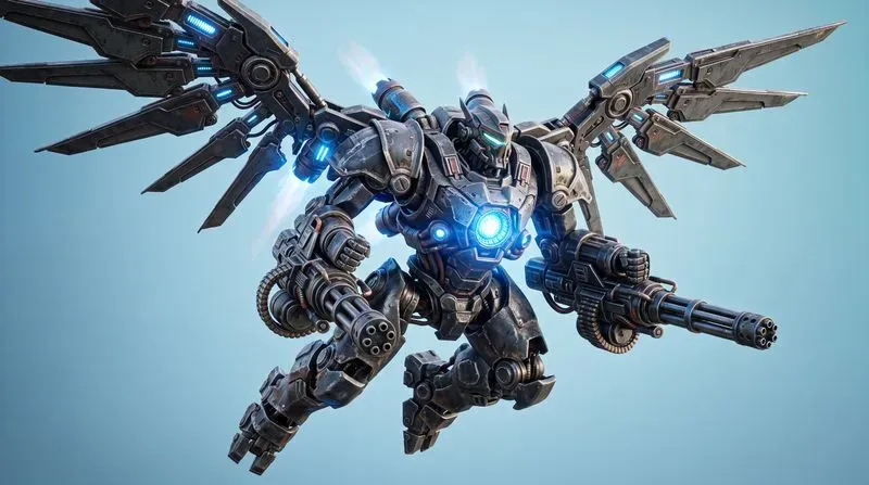 3D Giant Game Mech Robots