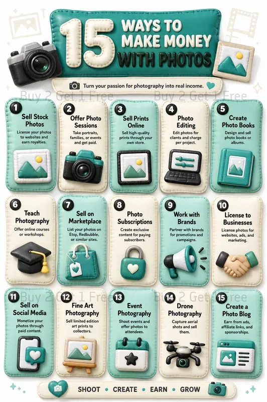 Money Side Hustle Infographic Posters