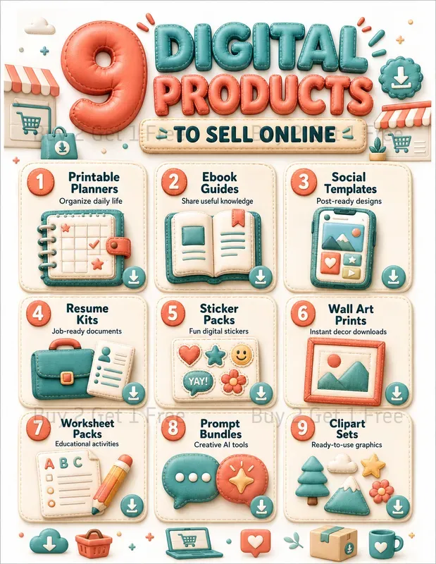 Money Side Hustle Infographic Posters