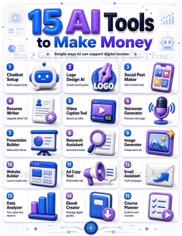 Money Side Hustle Infographic Posters