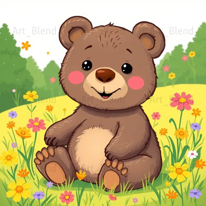 Playful Cartoon Animals