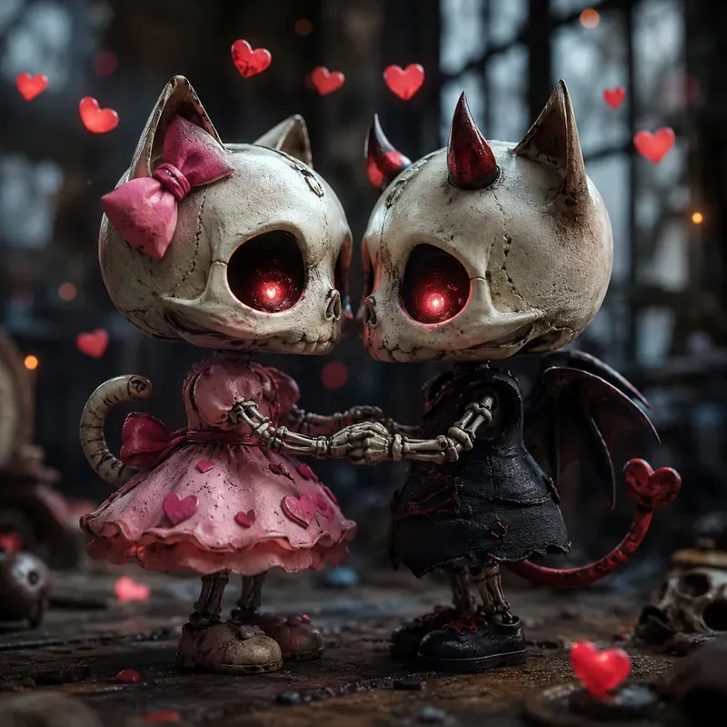 Gothic Chibi Fantasy Couples