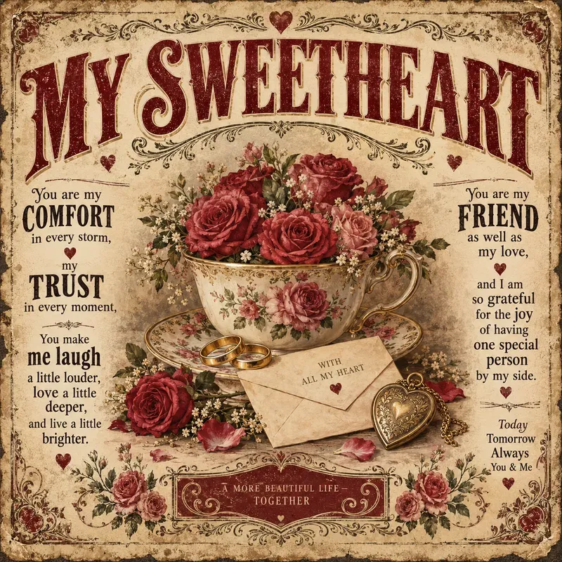 Vintage Romantic Love Posters