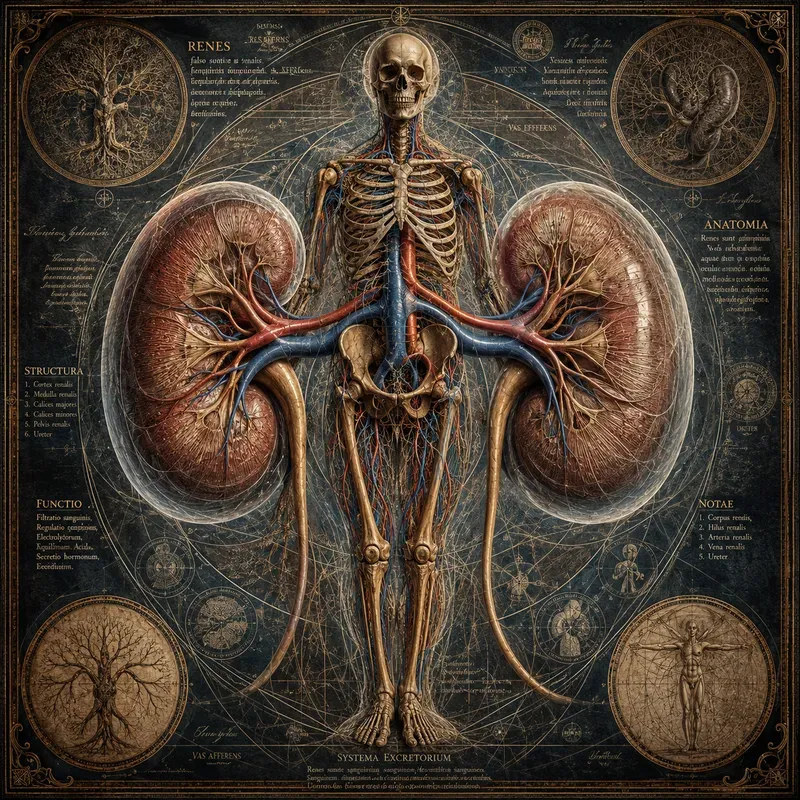 Vintage Anatomical Organ Blueprint Art