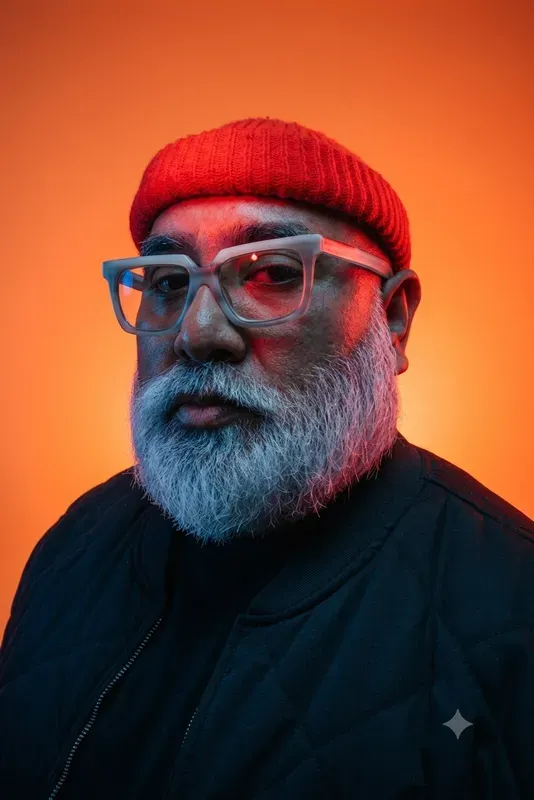 Portrait Neon Studio Lightings