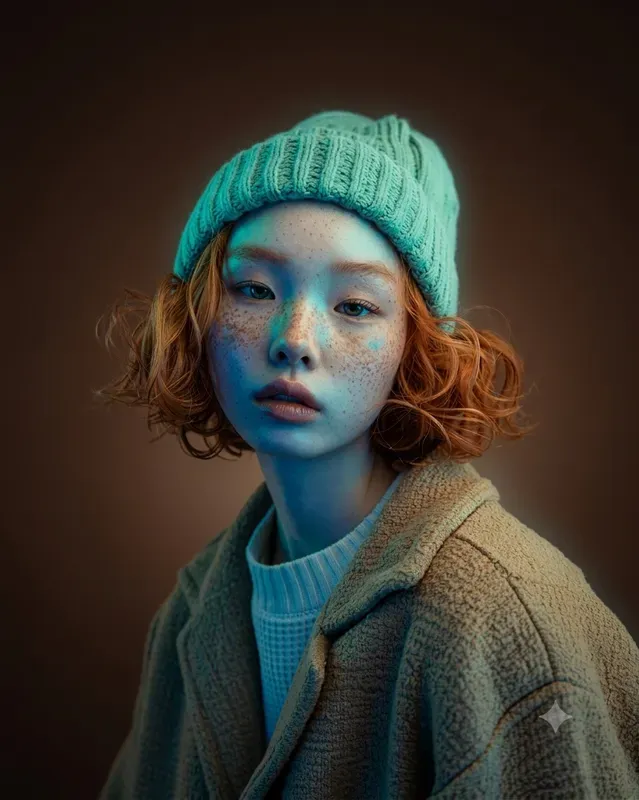 Portrait Neon Studio Lightings
