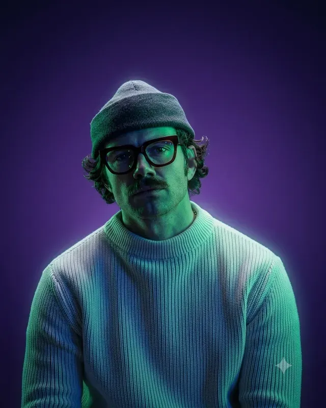 Portrait Neon Studio Lightings