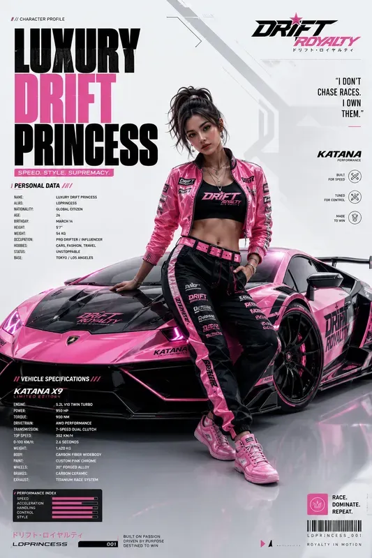 Cinematic Character Supercars