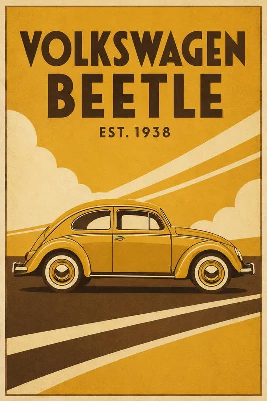 Retro Classic Car Posters