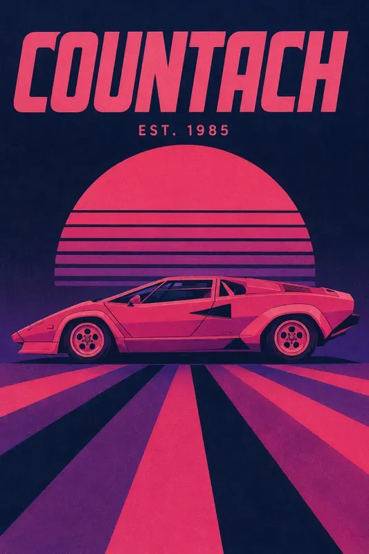 Retro Classic Car Posters