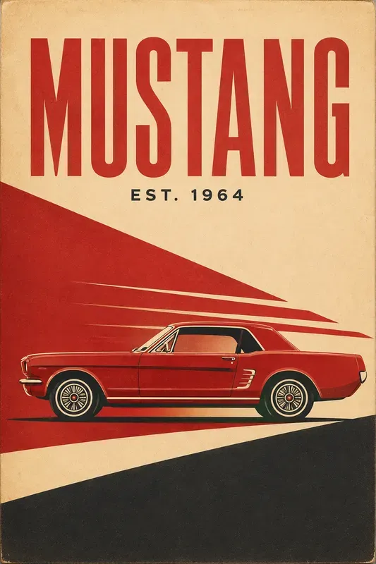 Retro Classic Car Posters