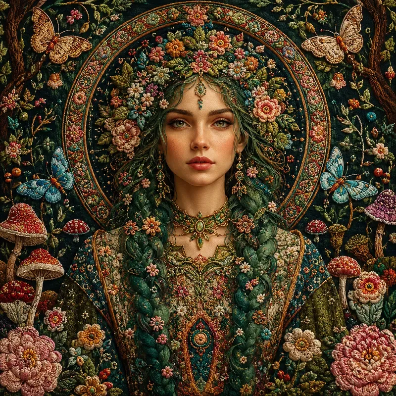 Embroidered Fantasy Muses