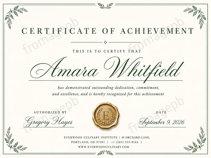 Elegant Achievement Certificate Templates