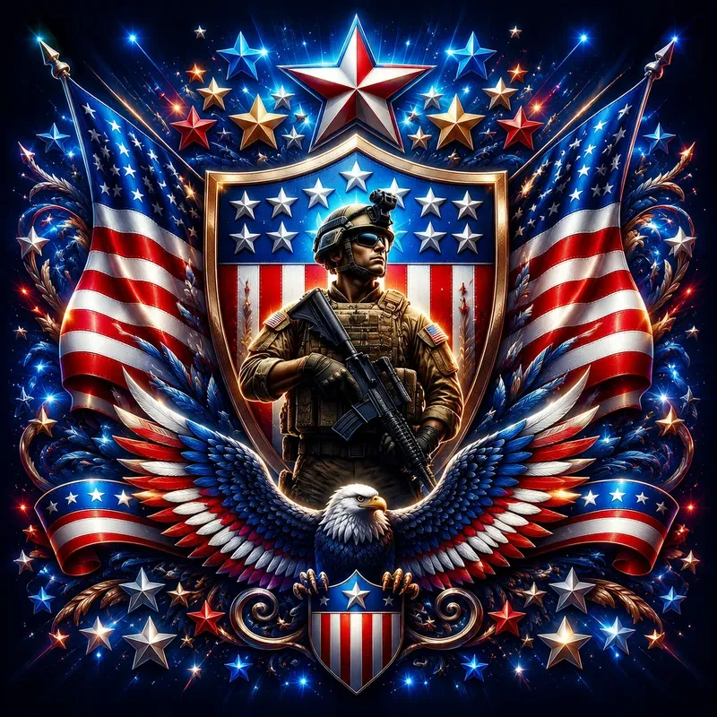 American Spirit Emblem Art
