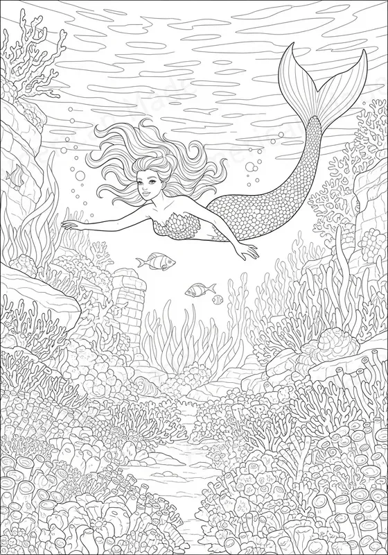 Intricate Line Art Coloring Pages