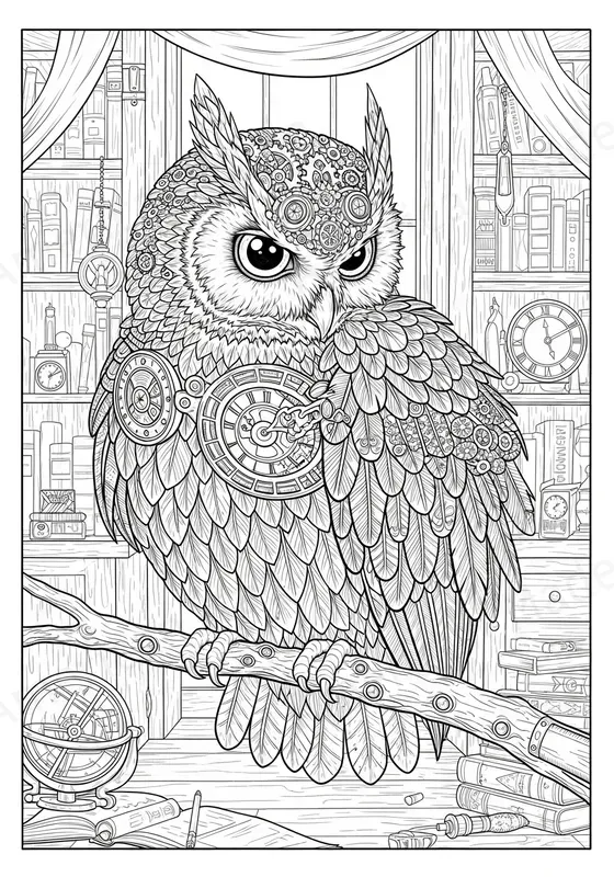 Intricate Line Art Coloring Pages