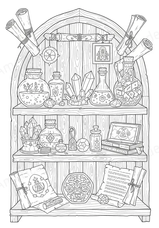 Intricate Line Art Coloring Pages
